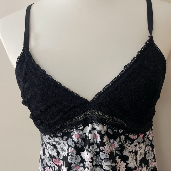 90s Y2k XOXO Floral LaceTrim Nightgown Babydoll Dress Fairycore Cottagecore Boho - Picture 5 of 7